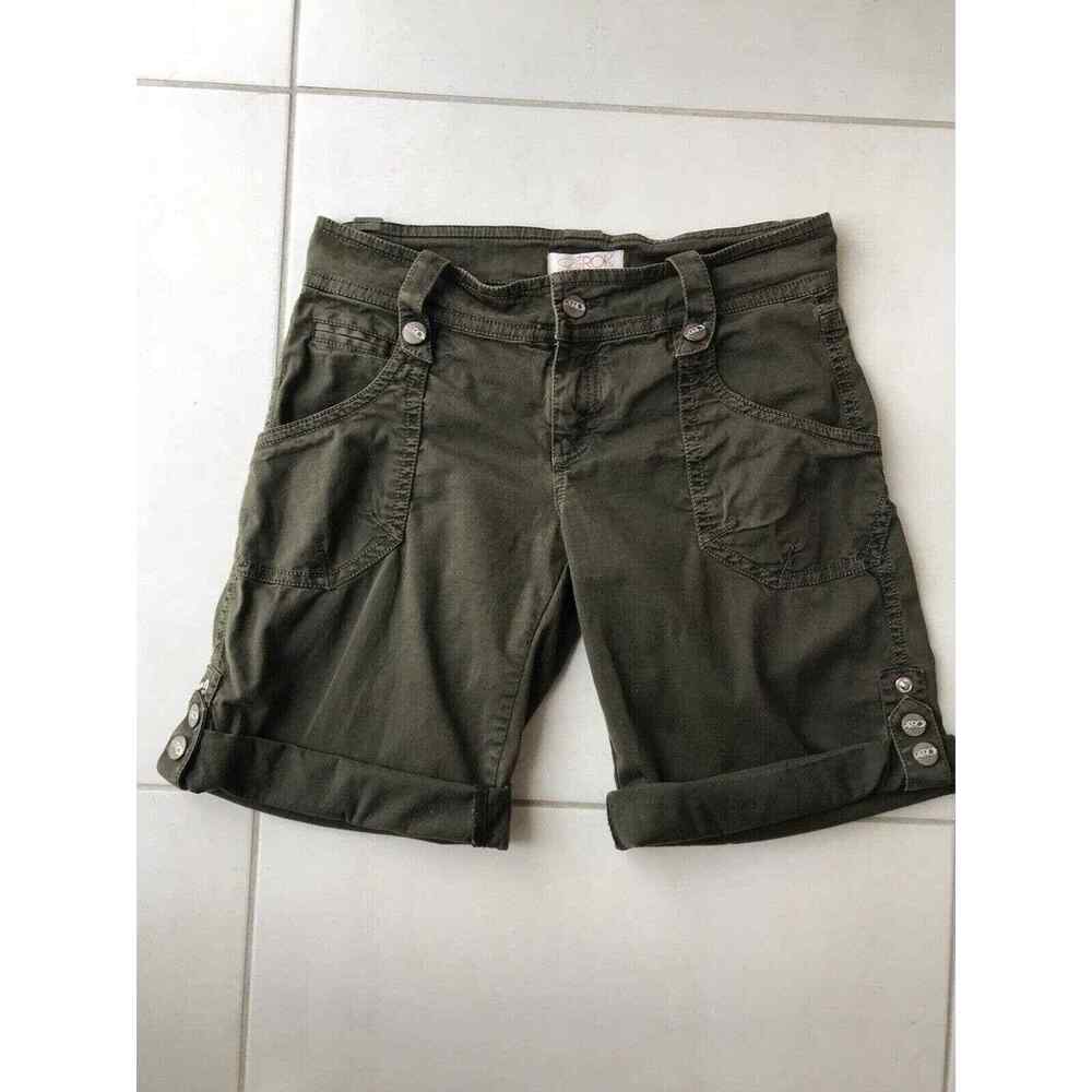 LaRok Shorts Low Rise Side Tab Cotton Stretch